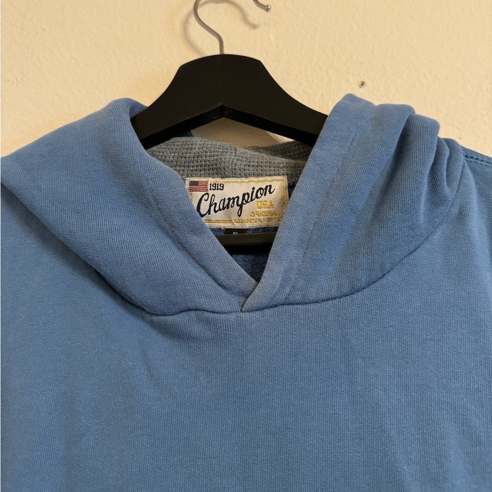 Champion Hoodie Original Rochester New York RU Champion Sweatshirt - Picture 3 of 14